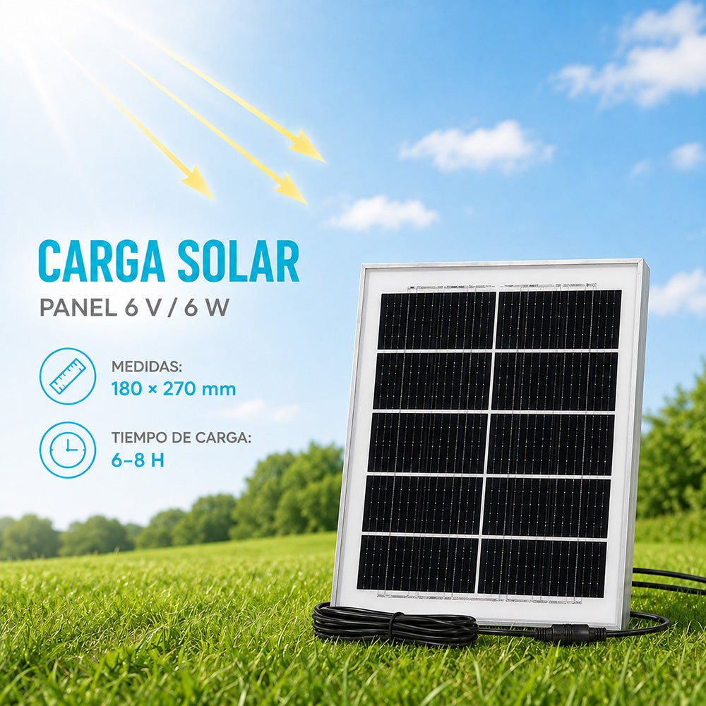 Lámpara solar de techo para interior con panel solar, sensor y control remoto