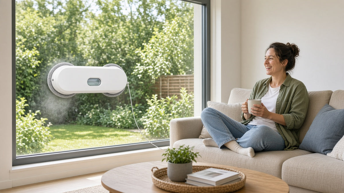 Robot limpiavidrios automático para ventanas